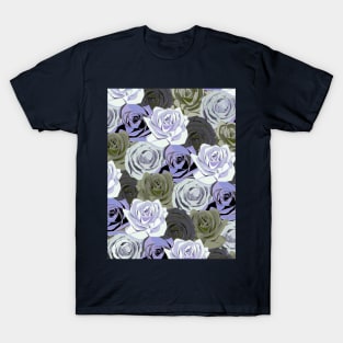 Green and Purple Flowers T-Shirt